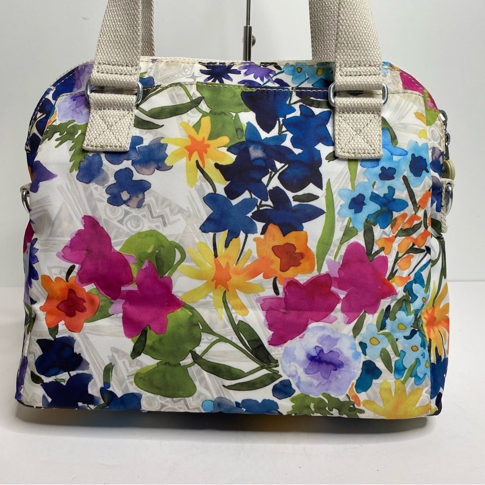 Kipling Multicolor Floral Bethel Shoulder Bag Purse Water Color Multi Pocket - Picture 4 of 15
